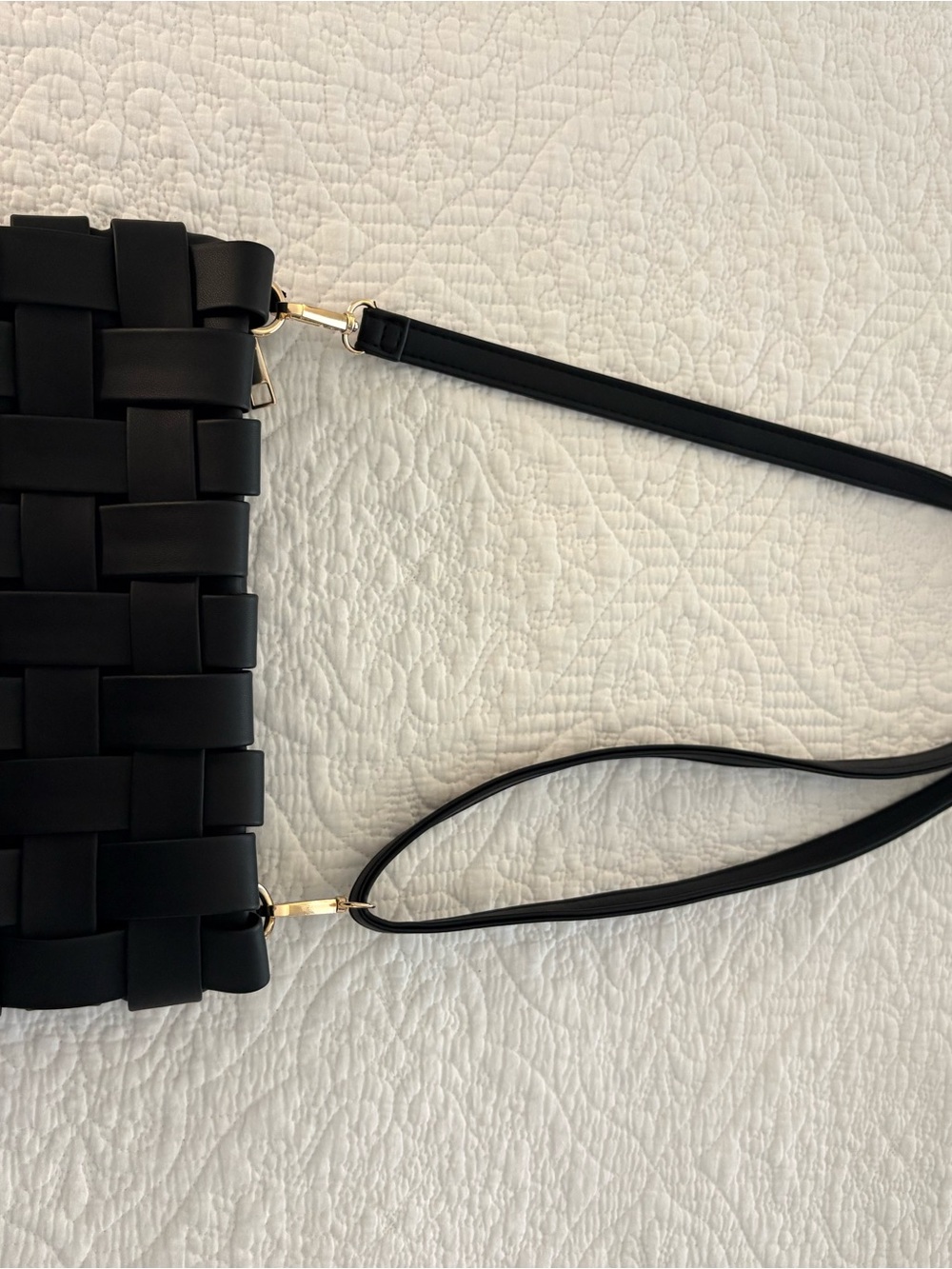Anthropologie Black Woven Bag/Clutch - Picture 2 of 5